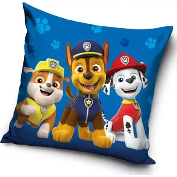 Povlak na dekorativní polštářek Povlak na polštář Paw Patrol trio velur