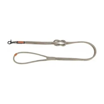 Vodítko pro psa BE NORDIC kulaté kožené vodítko XS-L: 1.20 m/ 8 mm, šedá