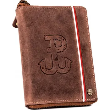 Peněženka Peněženka Peterson PTN 340PW-02 2-1-4 HUNTER - hnědá