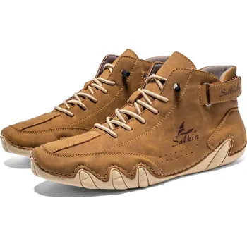 Pánská běžecká obuv Pánské kotníkové boty s asymetrickou podrážkou Barva: Hnědá, Velikost: 39