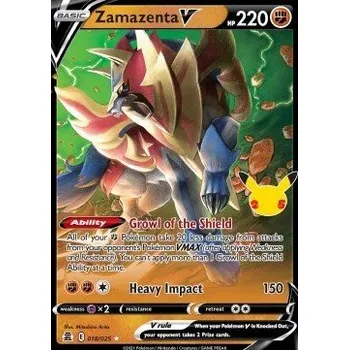 Sběratelská karetní hra Zamazenta V 018/025 - Celebrations