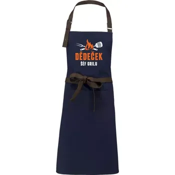 Kuchyňská zástěra Zástěra Kariban Vintage Dědeček šéf grilu