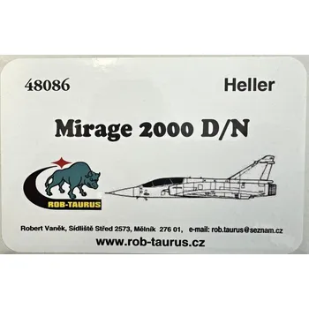 Plastikový model 1/48 Vacu Canopy Mirage 2000 D/N (HELLER)