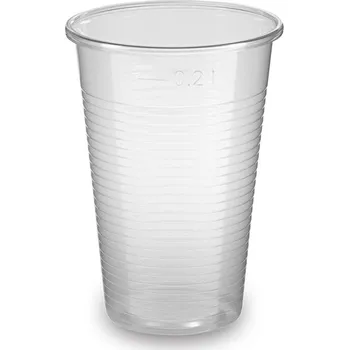 Jednorázové nádobí UNIPAP Pohár (PP) ECONOMY průhledný O70mm 0,2L [100 ks] 453779