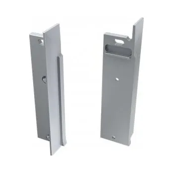 LED lišta LEDLabs LED profil LUMINES FLARO stříbrný, levá koncovka pro instalaci s otvorem