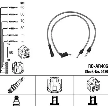 Zapalovací kabel NGK Sada kabelů pro zapalování 0530-D