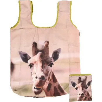 Nákupní taška Nákupní taška AFRICA, s africkými zvířaty, 36x6x36cm, barevný potisk|výběr z variant|Esschert Design - Žirafa