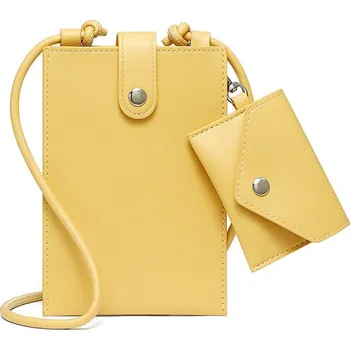 Kabelka Kabelka na mobil Modern s popruhem žlutá