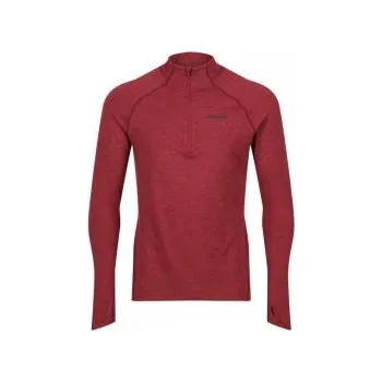 Pánská mikina Inov-8 TRAIN ELITE MID LSZ M burgundy S; Červená triko + DÁREK DLE VÝBĚRU!