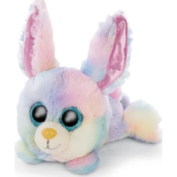 plyšák NICI Glubschis plyš Zajačik Rainbow Candy ležiaci, 15 cm
