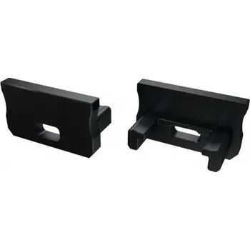 LED lišta LEDLabs ALU záslepka pro LED profil LUMINES A černá s otvorem