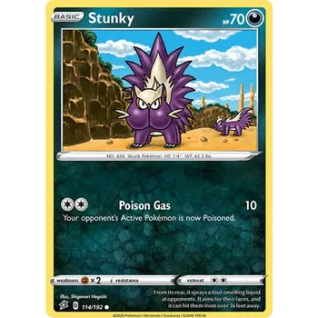 Sběratelská karetní hra Stunky 114/192 - Rebel Clash Typ karty: Reverse Holo