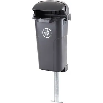 Venkovní odpadkový koš Odpadkový koš 50 l. Urban - černý