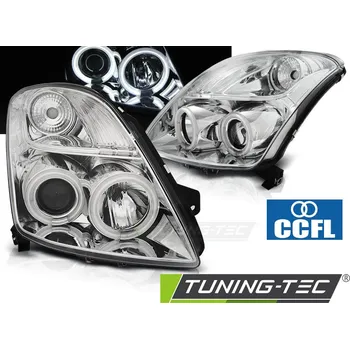 Přední světlomet SUZUKI SWIFT 05.05-10 CCFL ANGEL EYES CHROME