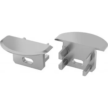 LED lišta LEDLabs Koncovka pro LUMINES U profil šedá s otvorem