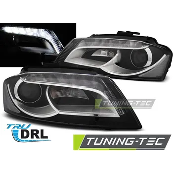 Přední světlomet SVĚTLOMETY TRUE DRL černé pro AUDI A3 8P 08-12
