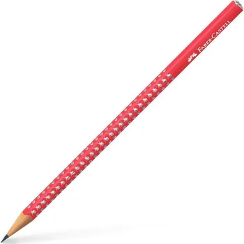 Grafitová tužka Ceruzka Faber-Castell Sparkle (B) - Candy Cane red