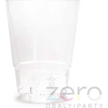 Jednorázové nádobí Pohárek (kelímek) nápojový KRYSTAL (sklenička) 236 ml - transp.