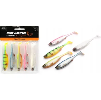 Umělá nástraha Sada gum SAVAGE GEAR Craft Shad 10cm - 5ks