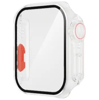 Pouzdro na mobilní telefon Pouzdro ve stylu Watch Ultra s tvrzeným sklem pro Apple Watch 40mm - čiré