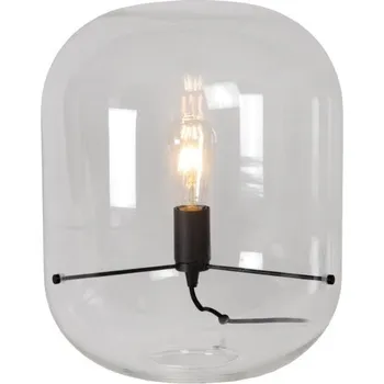 Lampička Lucide L255103560 stolní lampička VITRO E27 + STOLNÍ OTOČNÝ VENTILÁTOR BERGEN - NASTAVITELNÝ, BÍLÝ