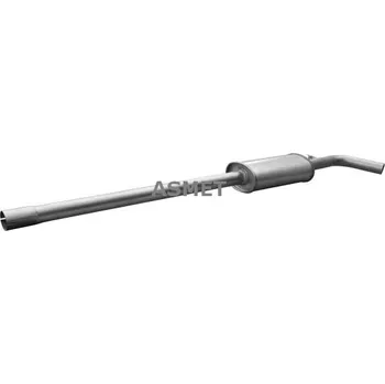 Výfukový systém Stredni tlumic vyfuku ASMET 10.135