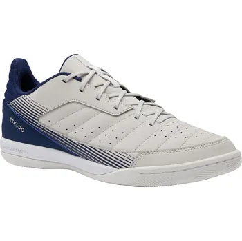 Pánská sálová obuv KIPSTA Futsalové kopačky Eskudo 500 béžové 41 BÉŽOVÁ|MODRÁ