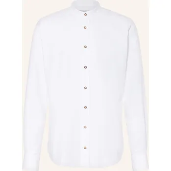 Pánská košile du4 Pánská Krojová Košile Hansi Slim Fit Se Stojáčkem, bílá, 41