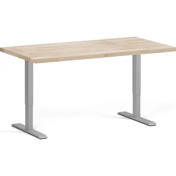 Dílenský stůl Výškově nastavitelný pracovní stůl do dílny, 2 motory, 1500 x 800 x 760-1230 mm, šedá podnož