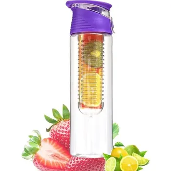 Láhev s filtrem na ovoce | láhev s difúzerem - Fialová,800ml