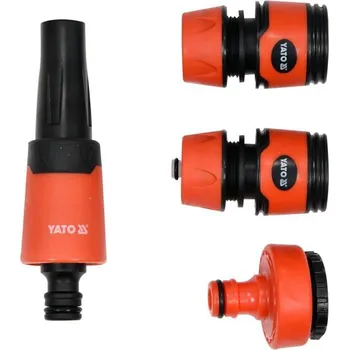 Zavlažovač Rozstřikovač sada 4ks - rychlospojky 1" a 3/4" + nipl YATO