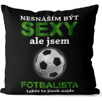Dekorativní polštářek Polštář 40 x 40 cm - Sexy fotbalista