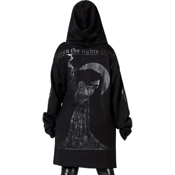 Dámská mikina mikina s kapucí dámské - Lights Out - KILLSTAR - KSRA011038