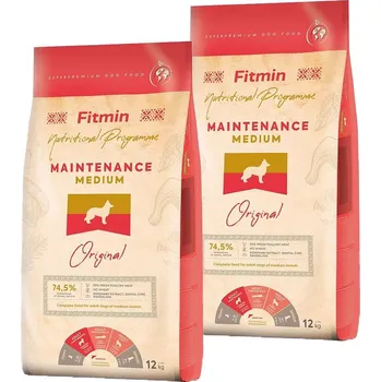 Krmivo pro psa Fitmin dog medium maintenance 2 x 12 kg