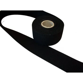 Textilní guma Guma plochá 40mm černá