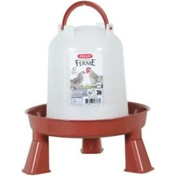 Chov hospodářského zvířete Žlab pitný pro drůbež stojící 1,5l červená Zolux