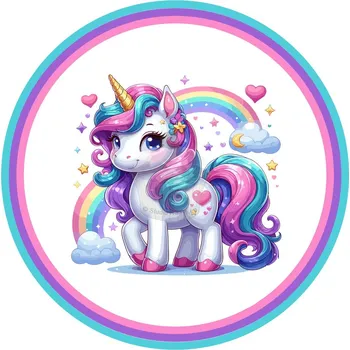 Jedlá dekorace na dort Caketools Jedlý papír "Jednorožci 35" A4