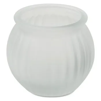 Sklenice Skleněná nádoba na svíčku 55 x 53 x 40 mm matná