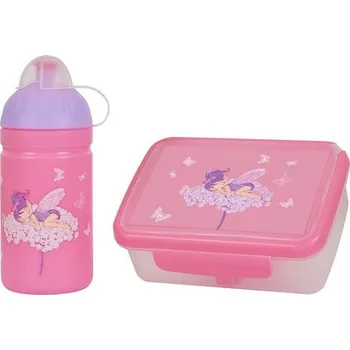 Láhev Zdravá lahev 0,5l a Zdravá sváča set Květinová víla