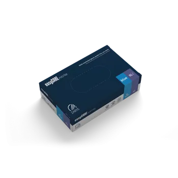 Vyšetřovací rukavice Jednorázové nitrilové rukavice EASYCARE modré 100 ks XL