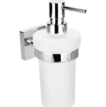 Sada koupelnových doplňků SAPHO X-SQUARE dávkovač mýdla 200ml, chrom (132109017) XQ100