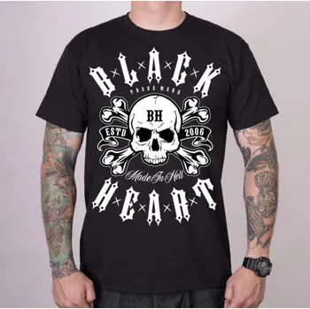 Pánské tričko tričko street pánské - BULLET - BLACK HEART - 17320