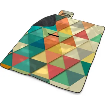 deka Sablio Plážová deka Trojúhelníky: 200x140 cm