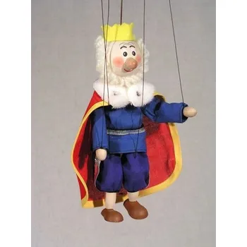 loutka Loutka Král (modrý s pláštěm) 20 cm