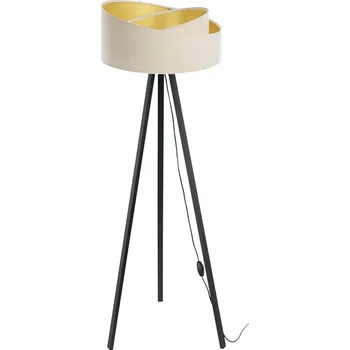 Lampička Stojací lampa GALAXY 1xE27/60W/230V krémová/wenge