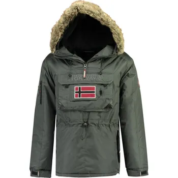 Pánské oblečení GEOGRAPHICAL NORWAY bunda pánská BECO přes hlavu L tmavě šedá