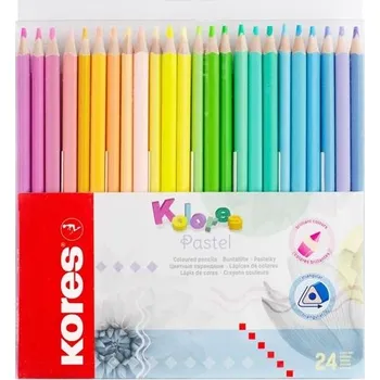 Pastelka Pastelky Kores Kolores trojhranné, 24 barev