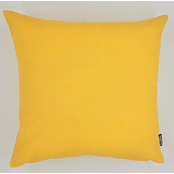 Dekorativní polštářek BYTEMA Dekorační povlak na polštář LISO ŽLUTÝ 45 x 45 cm