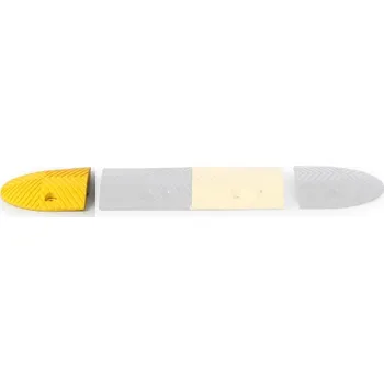 parkovací zábrana Zpomalovací práh, retardér, koncový díl, žlutý