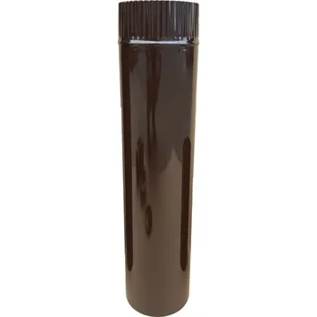 Kouřovod Kouřová roura 170012189  120 x 500 x 0,5 mm tmavě hnědý smalt